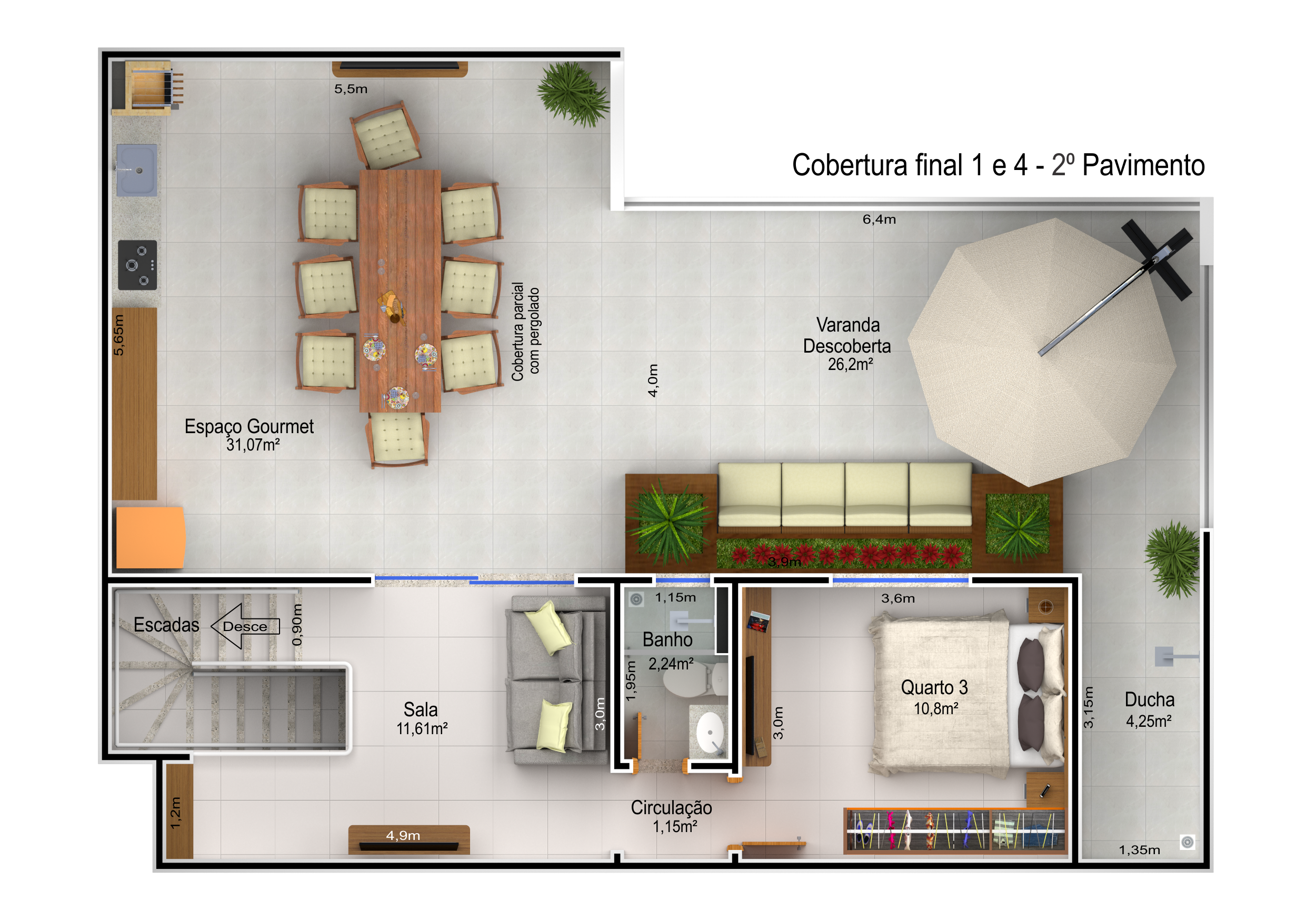 PlantaHumanizada - Cobertura 1e4_2Pav - Horizontal